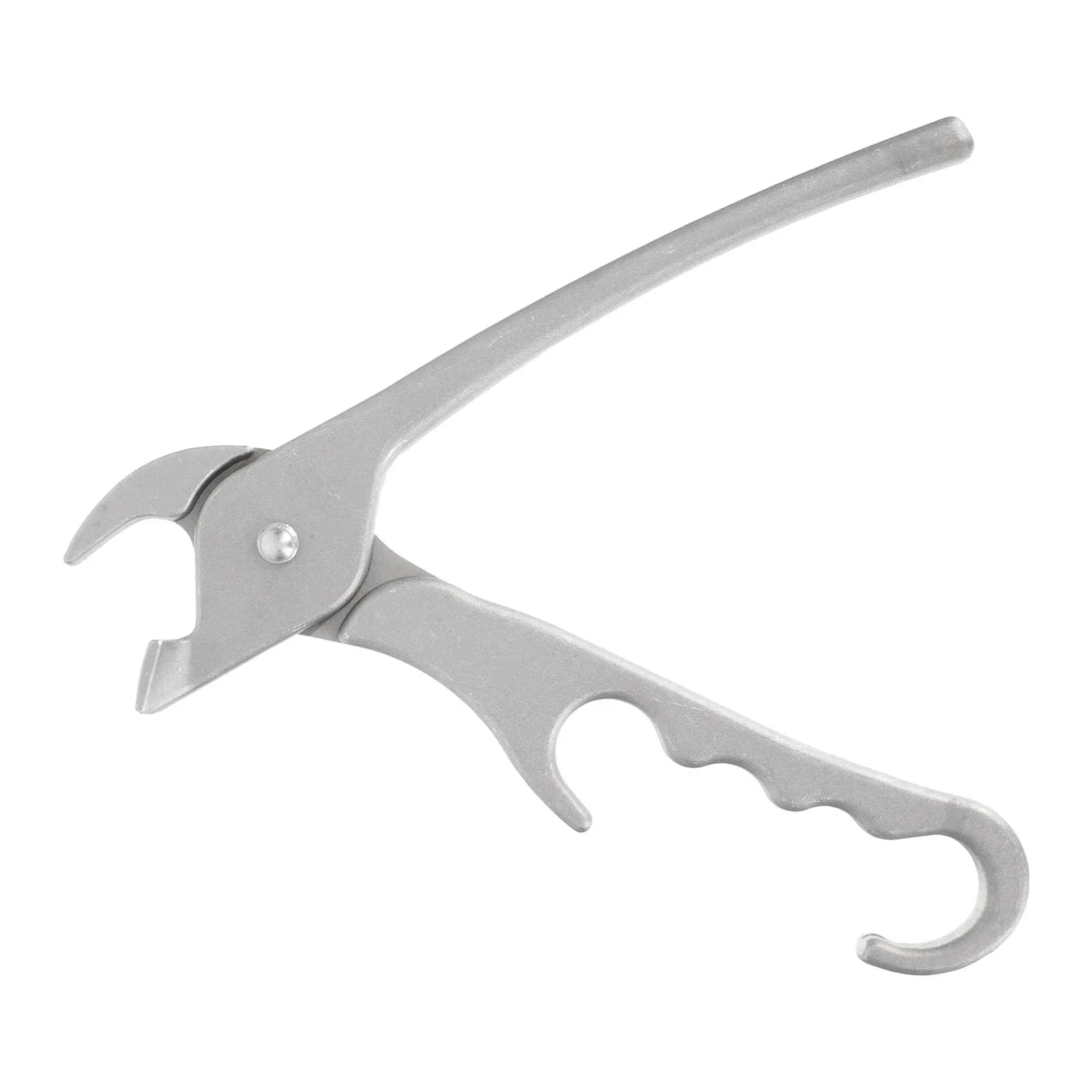 Morsetto per padelle resistente in lega di alluminio anti-scottatura per barbecue, teglie da forno, padelle e utensili da cucina, ideale per il campeggio
