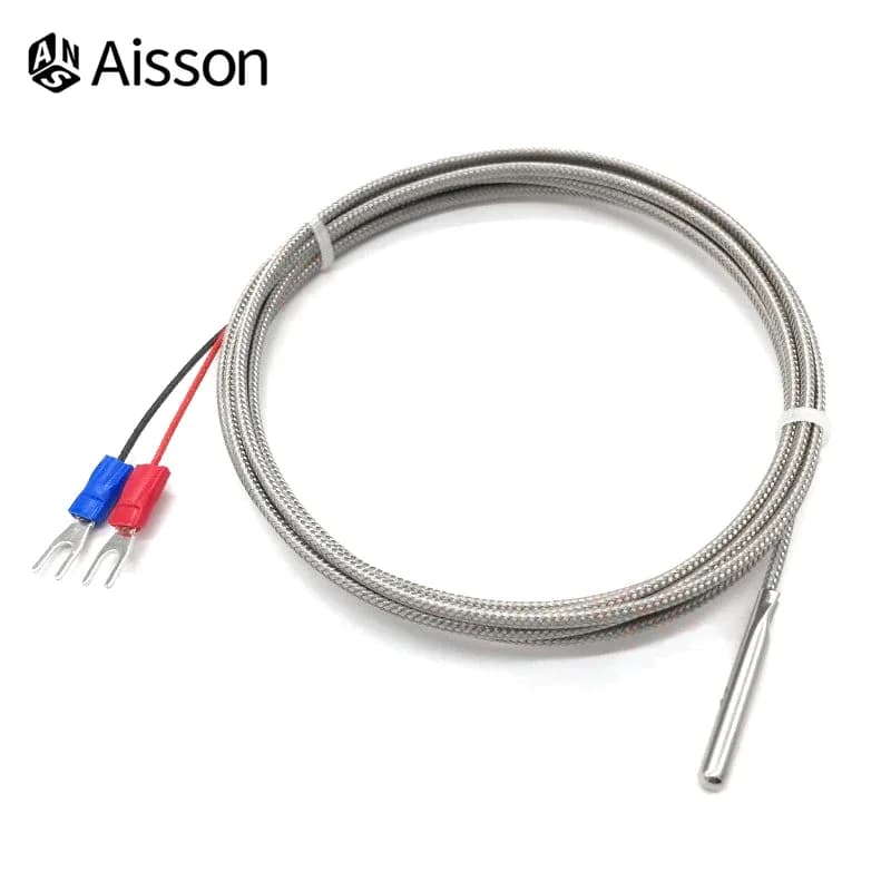 Sonda termocoppia da 4 mm×30 mm tipo K 0-600 ℃ Cavo intrecciato schermato 1/2/3/4/5M per regolatore di temperatura