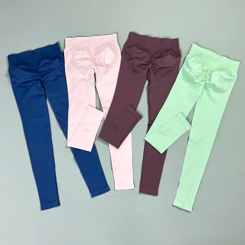 Leggings Sportivi Senza Cuciture con Controllo Pancia, Pantaloni da Donna per Fitness e Yoga, Traspiranti ed Elastici per Palestra e Corsa
