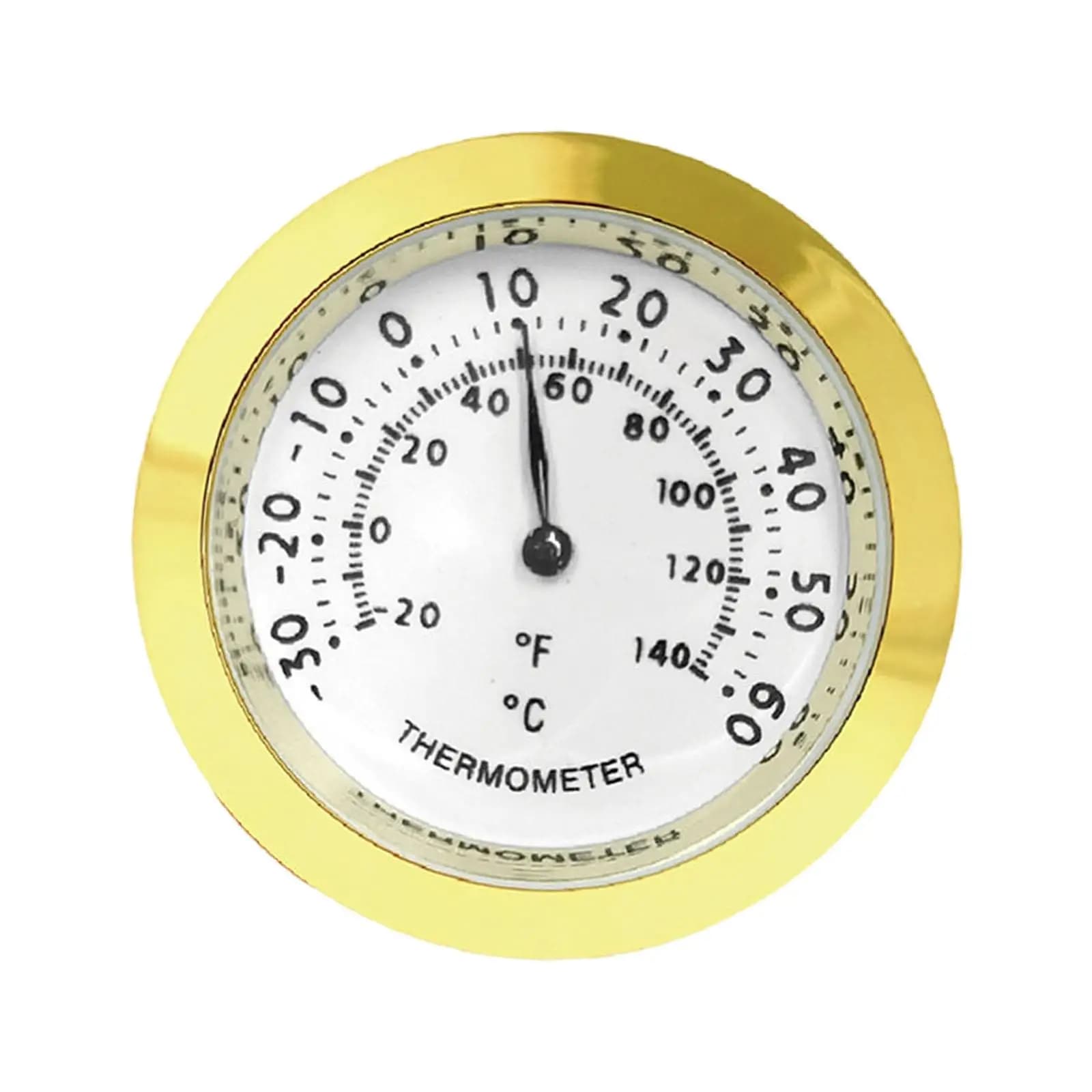 Wall thermometers with large numbers, mechanical dial for workshop, bedroom, patio, guitar case