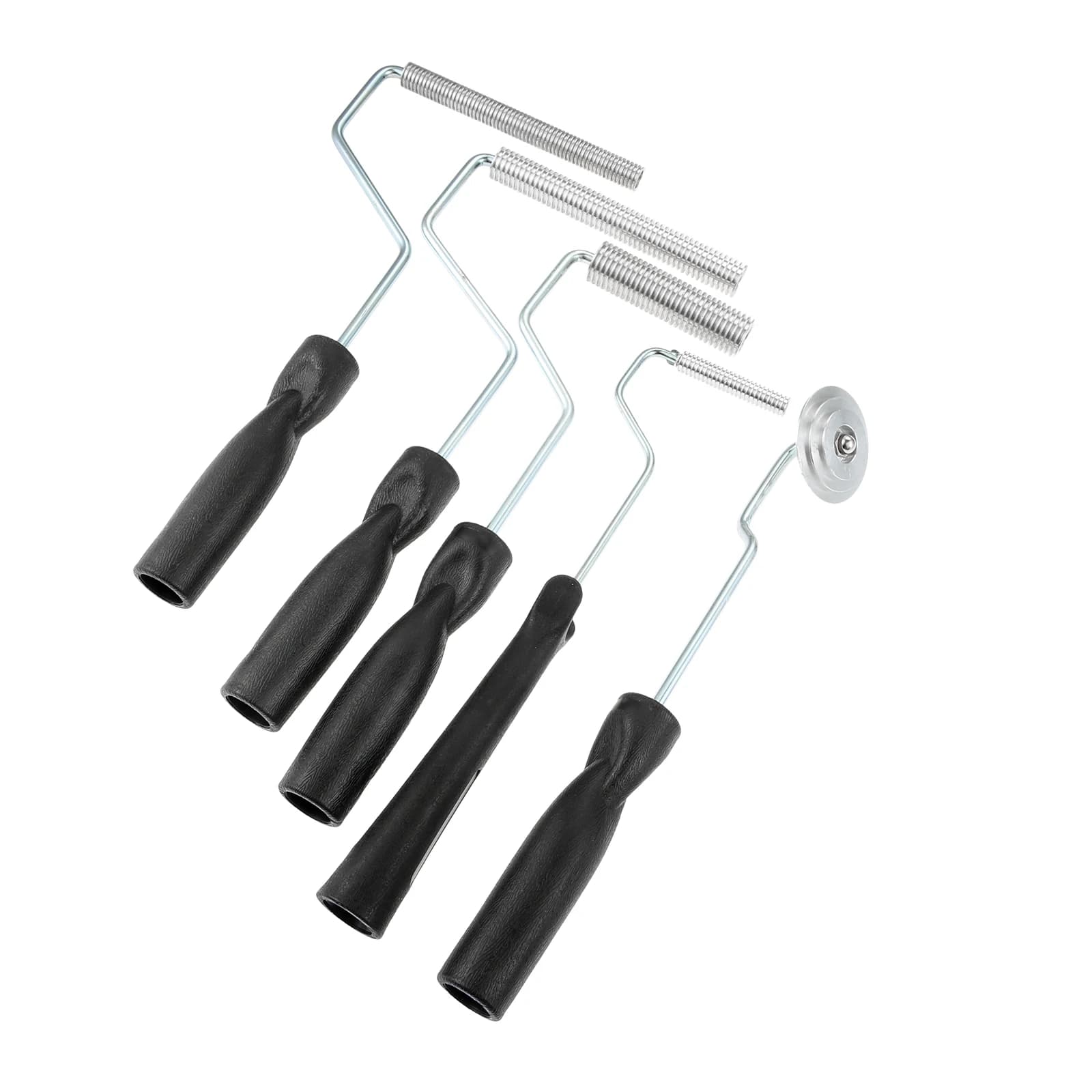 5 pcs Glass Fiber Roller Tools Kit Bubble Paddle Resin Glass Fiber Tool Bubble Rolling Roller for Bath Shower Enclosure