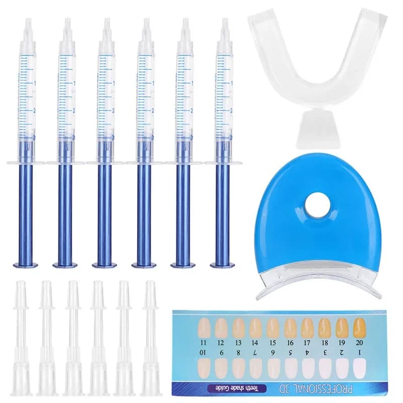 Teeth whitening kit for home use Peroxide whitening system 44% LED cold light + 6 pieces Tooth whitening gel Oral hygiene care