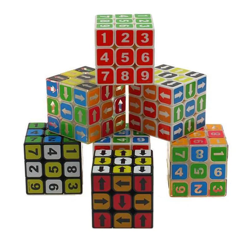 Frecce Numero di direzione Cubo di velocità 3x3x3 Dimensioni 5,6 cm Rompicapo IQ Test Giocattoli educativi Migliori regali zauberwürfel sentsбк рубика