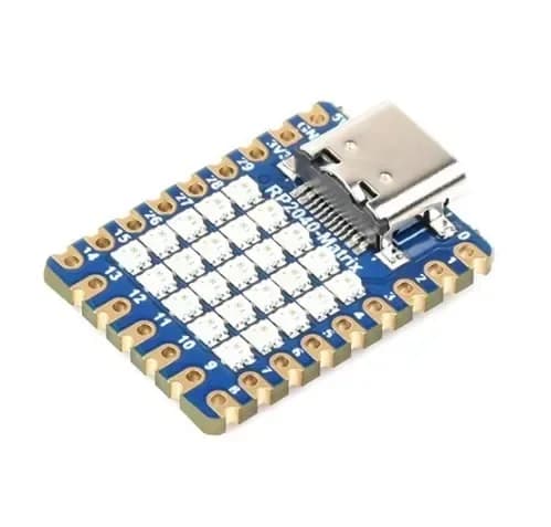 Matrix 5RGB LED matrix module for Micro Raspberry PI RP2040 Pico development card