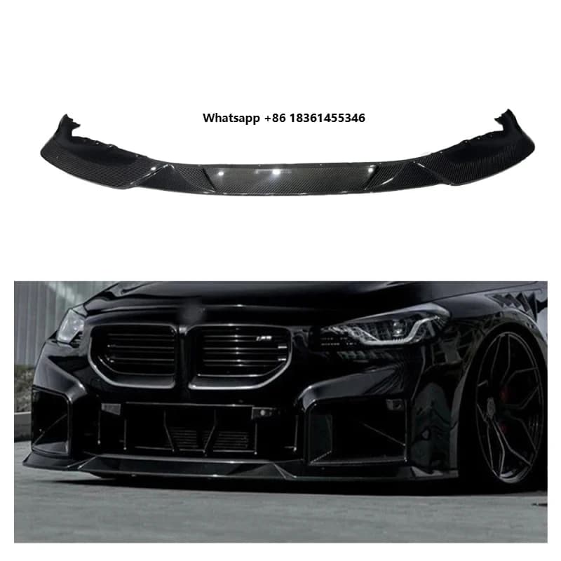 Spoiler Anteriore in Vera Fibra di Carbonio Stile R44, Diffusore per Paraurti Anteriore, Nuovo Componente Auto per M2 G87