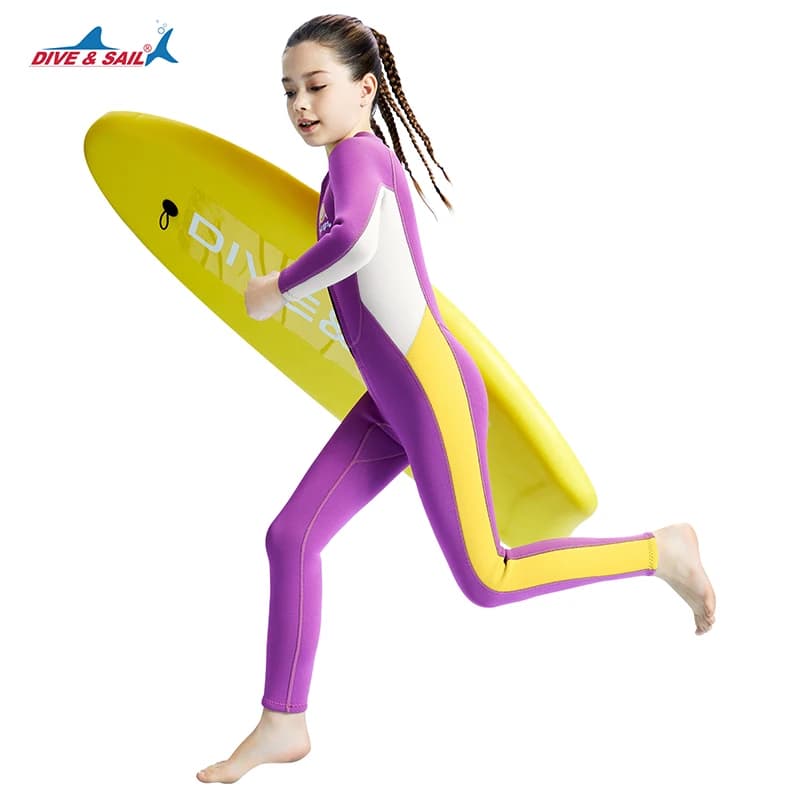 Children's Mute for Boys and Girls 2.5 mm neoprene Mute with Front Zipper Mute for Kids Keep warm for cold water Paddleboard Snorkeling Surf