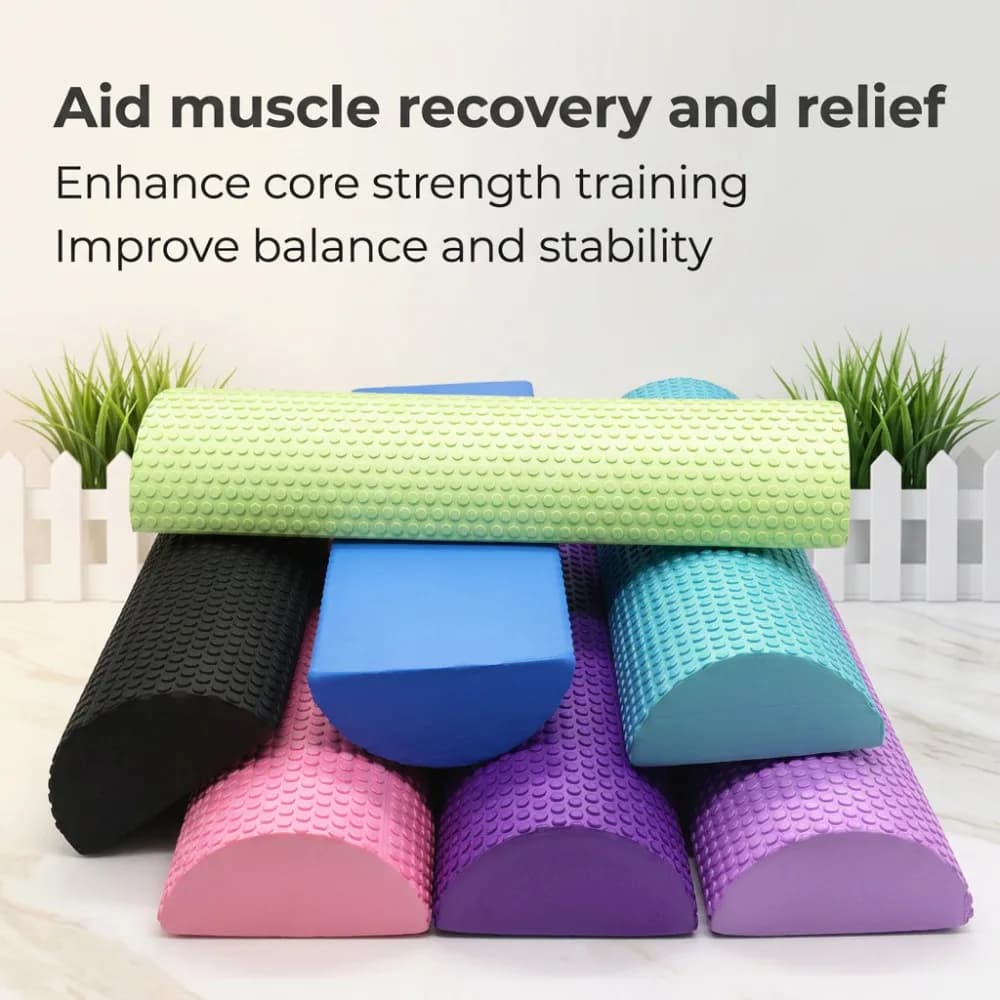 EVA Yoga Foam Roller High Density Pilates Fitness Muscle Massage 30cm 10cm Diameter Unisex for Home Gym Workout Recovery