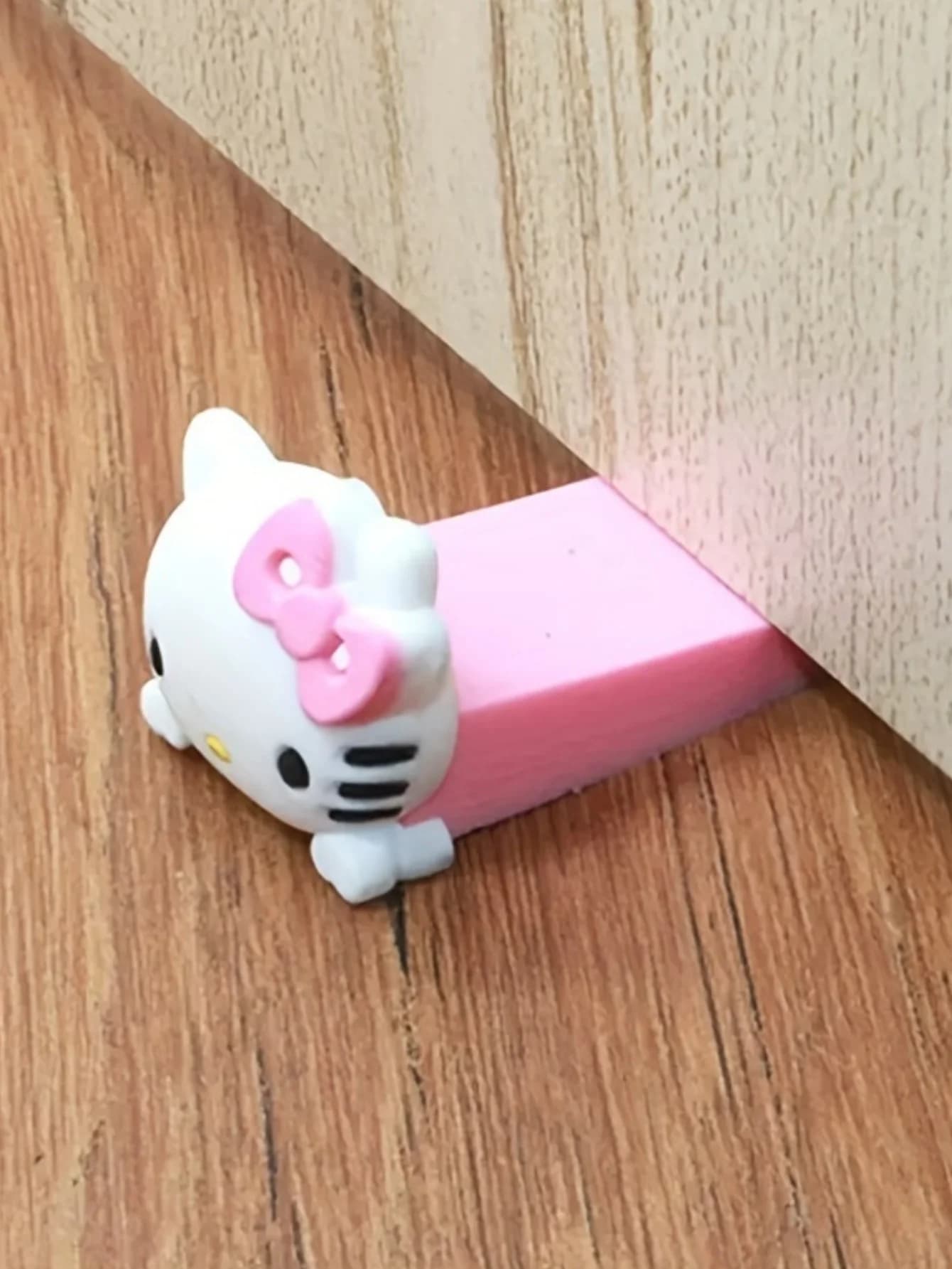 1/3 Pezzi Fermaporta in Silicone Hello Kitty, Personaggio dei Cartoni Animati, da Montare Sotto la Porta, per Ufficio e Camera da Letto, Design Silenzioso e Portatile