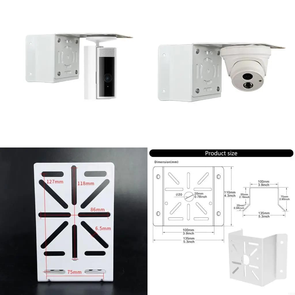 Y5LB Sorveglianze sicurezza Supporto per telecamera CCTV Supporto per casa Fissaggio a vite Staffa angolare a parete per CCTV