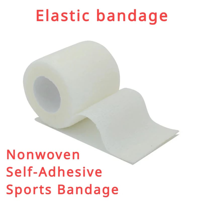 Benda elastica alta Benda sportiva non tessuta Protezioni per i polsi autoadesive Ginocchiere Protezioni per unghie Benda anti-abrasione per animali domestici