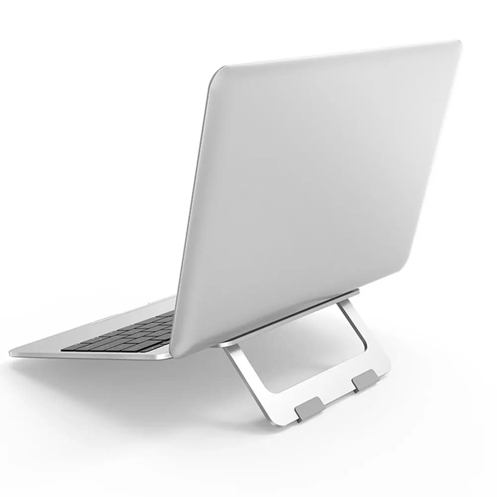 Aluminum Alloy Laptop Stand Foldable Ventilated Cooling Bracket Portable for Home Office Train Restaurant Use Laptop Stand