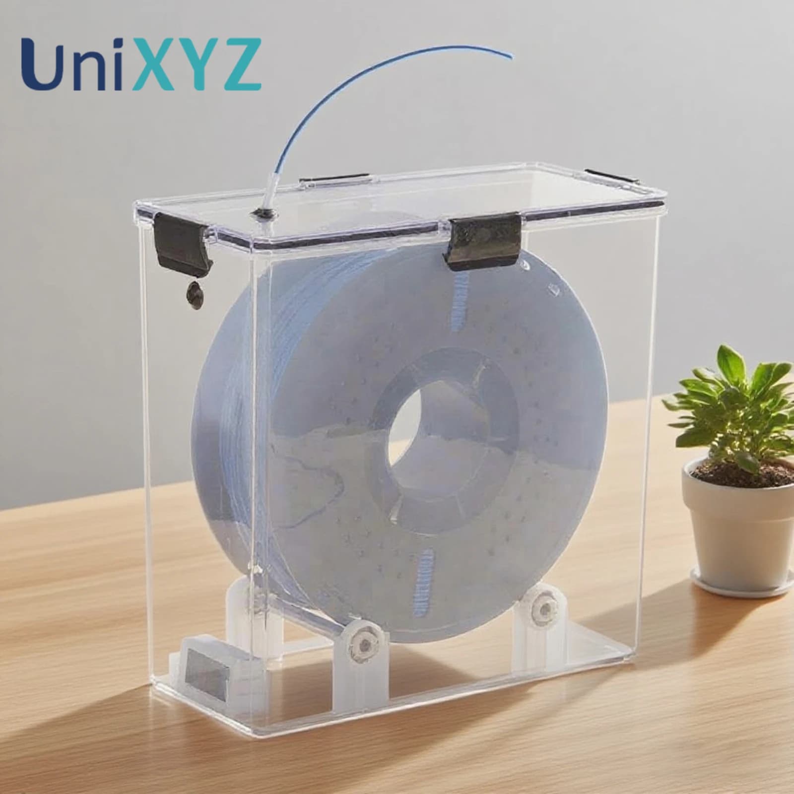 Sealed Storage Box for Filament with Real Time Monitoring, 1KG Filament Dehumidifier, 1,75mm ABS PLA PETG TPU Bobbin Door