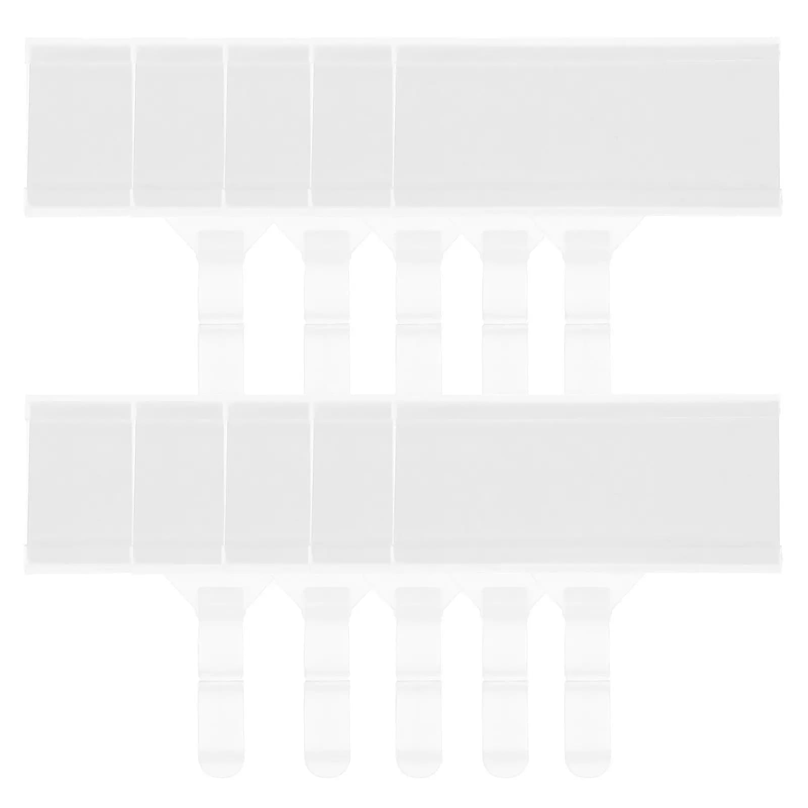 20 Pezzi Portaetichette da Appendere in Plastica con Gancio per Espositori a Filo in Supermercati e Negozi al Dettaglio, per Visualizzazione Prezzi 76x35mm