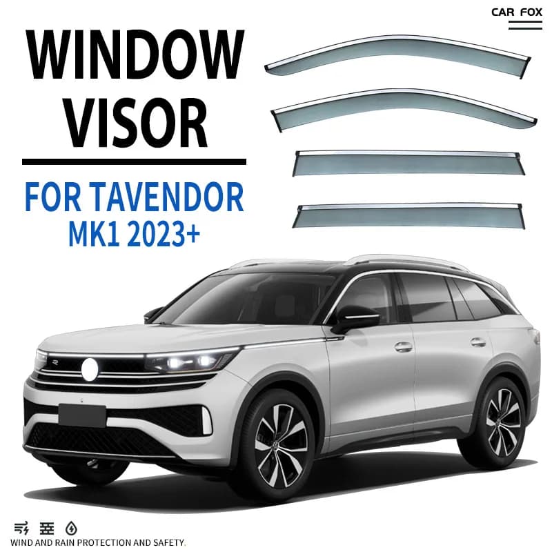 4 Pz/6 Pz Per Volkswagen TAVENDOR 2023 + Finestra di Automobile Visiera Tenda Shelter Parabrezza Finestrino Laterale Pioggia Parasole Ombra Accessori Auto