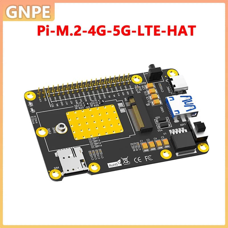 Scheda di espansione Raspberry PI USB M.2 4G/5G/LTE GSM/GPRS/EDGE compatibile con moduli RM500Q/SIM8200/GM800