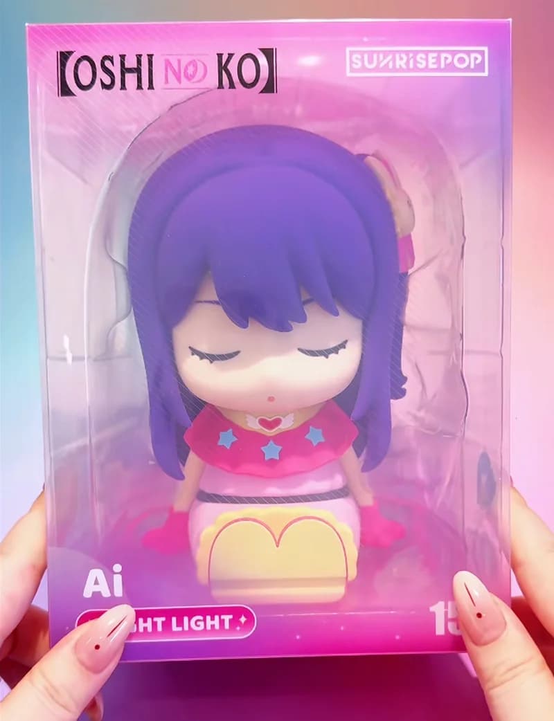 Disponibile Sunrisepop Originale Hoshino Ai Oshi No Ko Lampada da Tavolo in Silicone da 16cm, Luce Notturna, Regalo, Giocattolo, Oggetto da Collezione