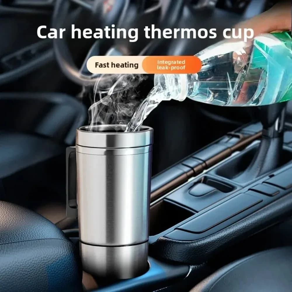 Nuova Tazza Termica Riscaldante per Auto 12/24V, Bollitore Elettrico con Serbatoio Interno in Acciaio Inossidabile, Ricambi