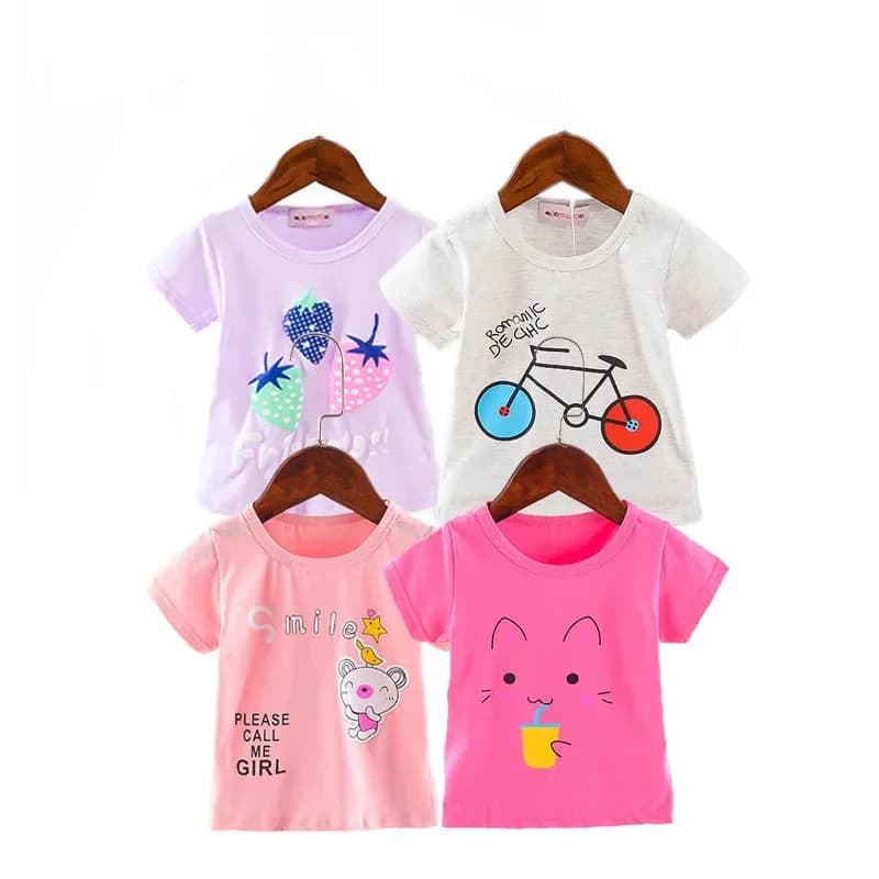 Lawadka Cotone Neonate Ragazzi T Shirt Estate Magliette e camicette Stampa Bambino T-shirt per bambini Sport Casual T-shirt per bambini Vestiti per il primo compleanno 2024