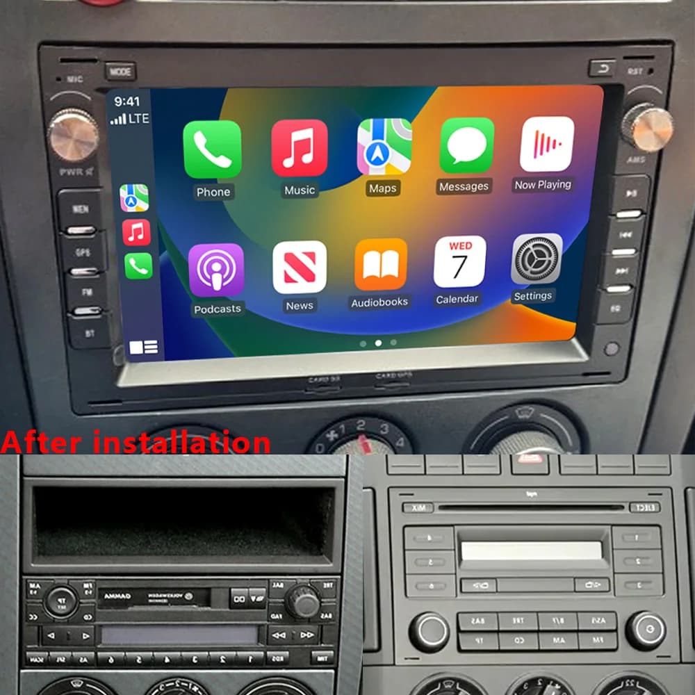 CHSTEK Car Radio For VW Passat B5 Golf 4 Polo Multivan T5 Jetta Seat Bora Transport Carplay Auto Android 13 WIFI 4G GPS RDS BT