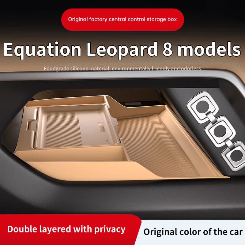 Offerta Speciale per BYD Fangchengbao Bao 8: Tappetino Organizer per Vano Portaoggetti Inferiore della Console Centrale, Accessori per Modifica Interni Auto