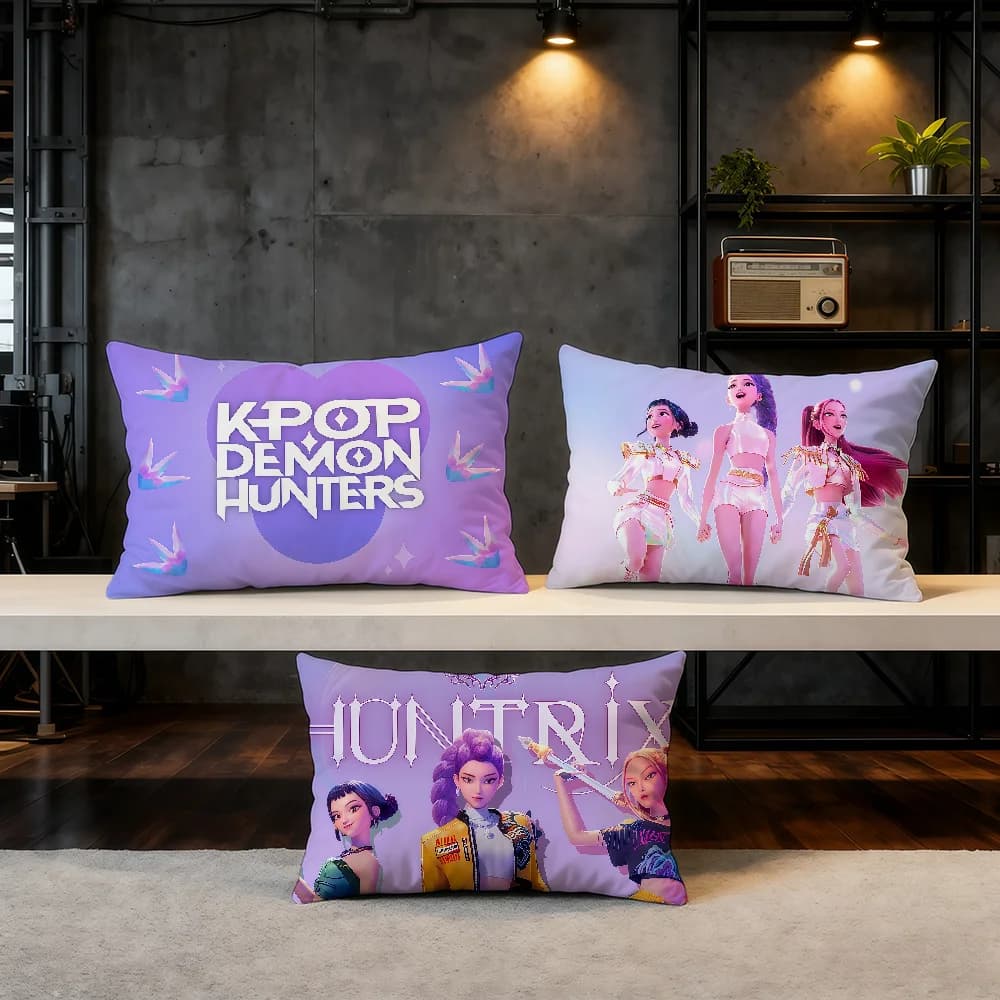Hit pc Product Home D-Demon Sofa Living Room H-Hunters-ES K-KPop Soft Double Sided Decorative Pillow Sheet