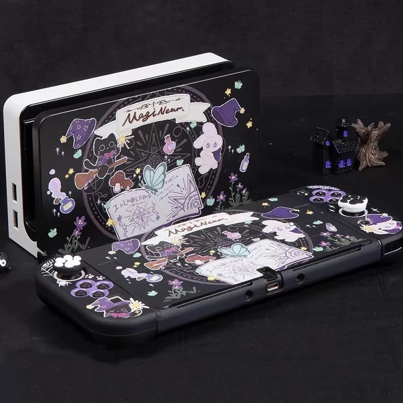 Custodia protettiva in plastica rigida per accessori di gioco OLED Nintendo Switch Cover skin per stazione dock di ricarica Switch OLED