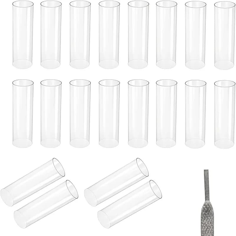 20pcs Transparent Heat Shrink Tube Heat Shrink Tube Rope End Protection Heat Shoelace Tip Adjustable Ring Protective Sleeve