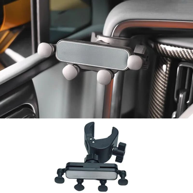 Supporto per telefono da auto con base di fissaggio speciale e caricabatterie wireless per BYD Leopard 5 Leopard 8 2024 2025 2026