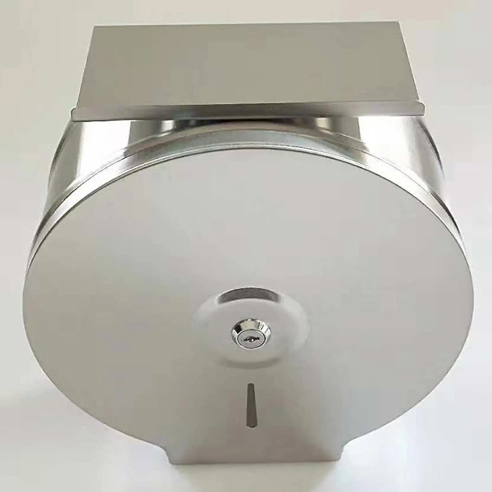 Portarotolo per Carta Igienica Commerciale da 10 Pollici, Dispenser da Parete in Acciaio Inox per Hotel, Ufficio e Casa