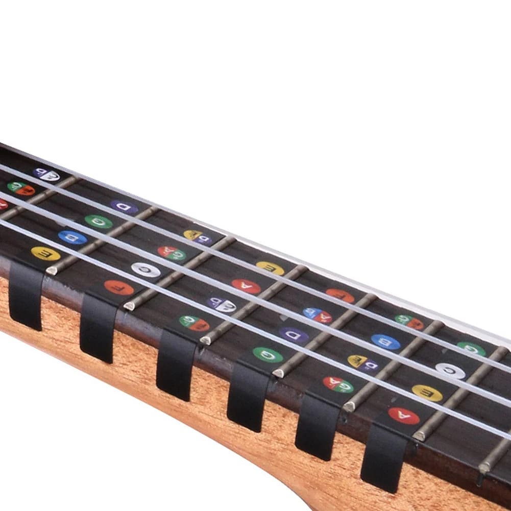 Adesivi per Tastiera Ukulele TUREBG, Adesivi per Accordi, Adesivi per Note, Guida per Dita per Principianti di Ukulele, 20 Pezzi