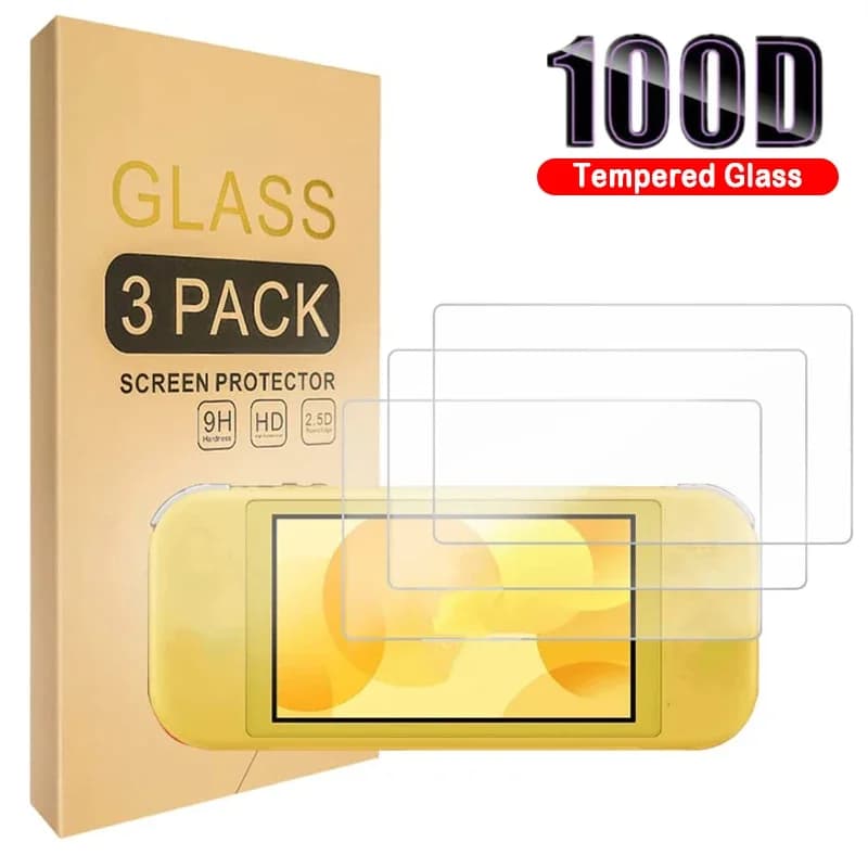 3 pz Vetro Temperato per Interruttore/Switch Lite/Switch Oled Protezione Dello Schermo HD Pellicola di Copertura Dello Schermo In Vetro Trasparente Per Nintend NS Switch