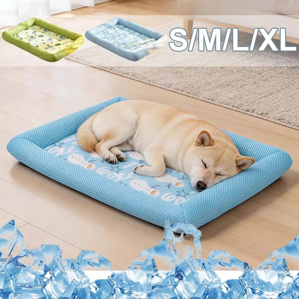 Cuscino Refrigerante per Cuccioli, Impermeabile, Antiscivolo, per Cani di Piccola, Media e Grande Taglia