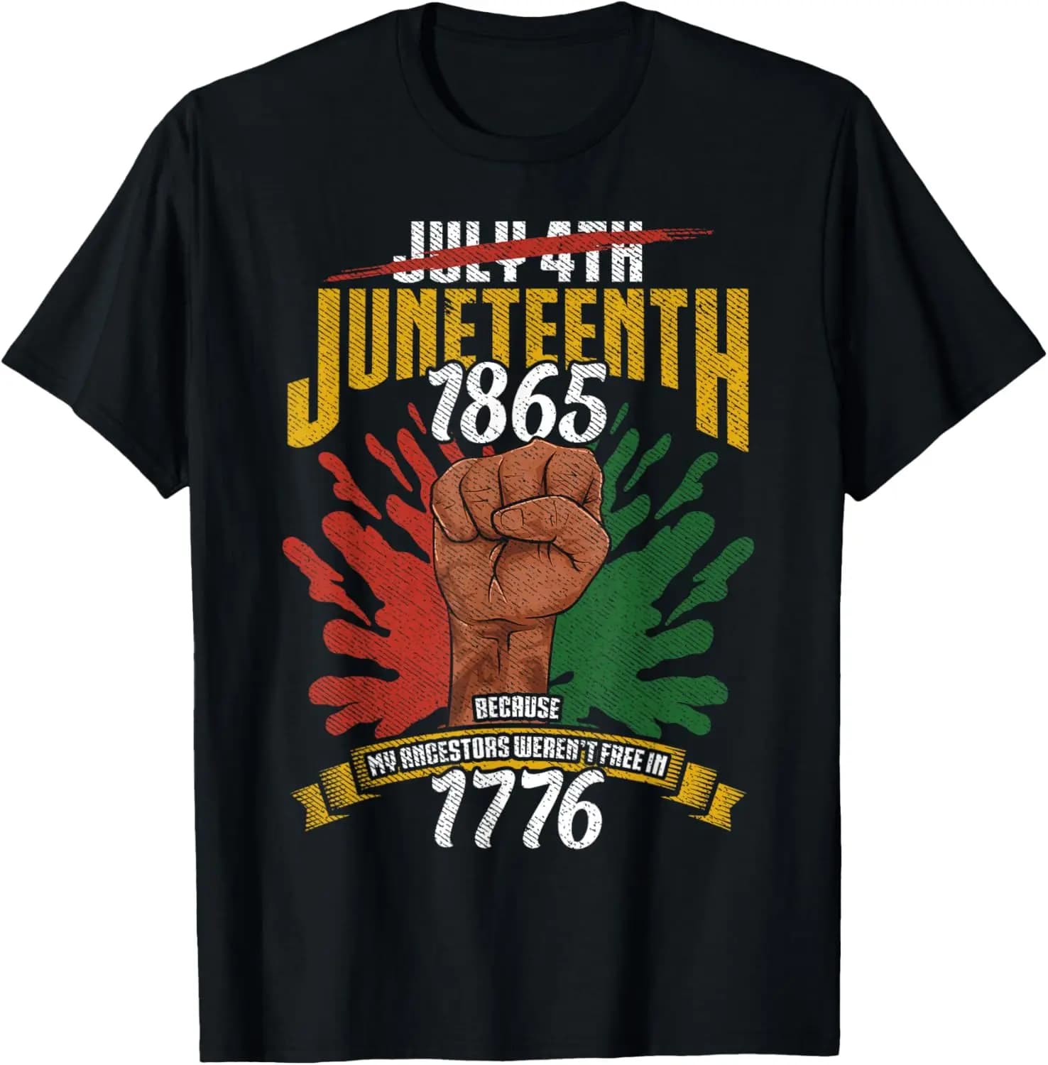 Shirts Women Shirt For Men Juneteenth T-Shirt Summer Short-Sleeved Breathable Sweat-Wicking Versatile Trendy T-Shirt