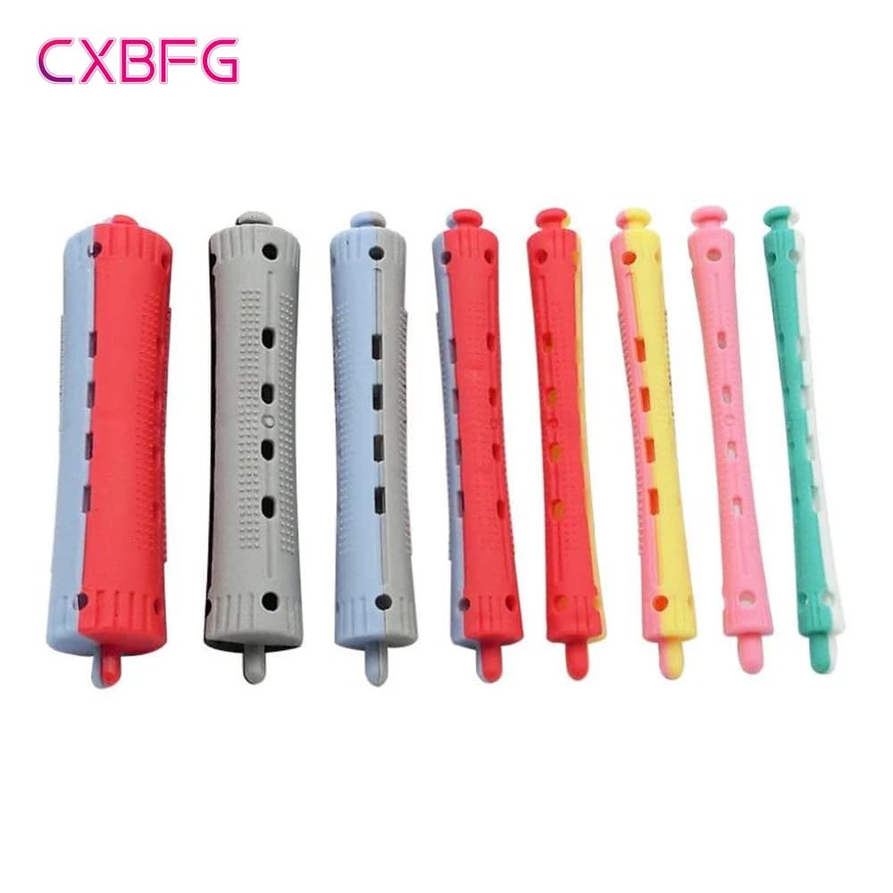 12 pcs Heatless Hair Bigodin Soft Hair Rollers Curling Rod Pull Core Riccioli Pigri Rods Flexi Wave Formers Tools For Hair Styling