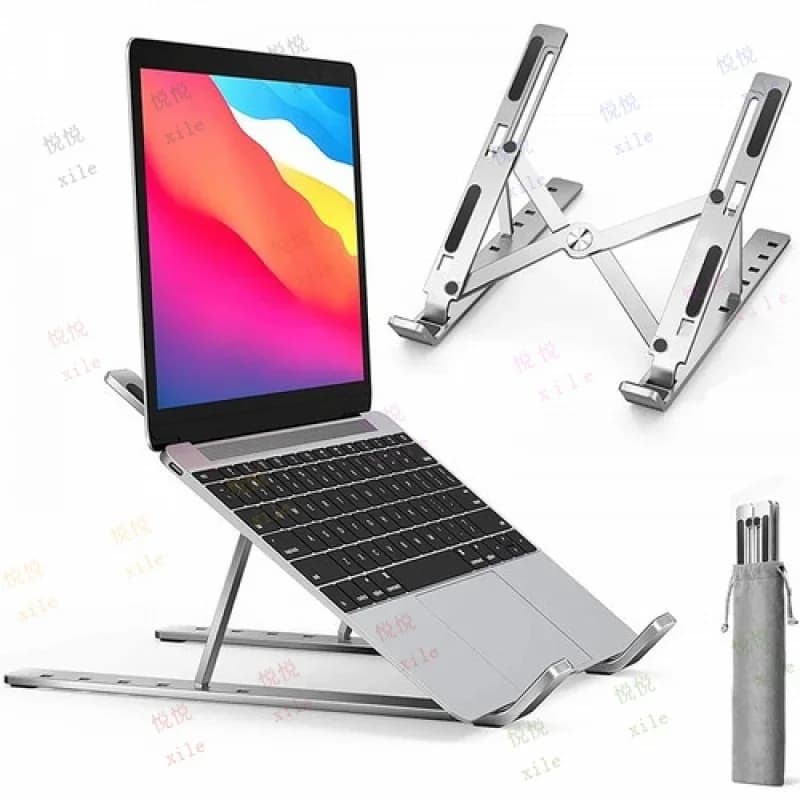 Supporto per laptop pieghevole in alluminio L+ Supporto per notebook portatile regolabile da 10-17 pollici