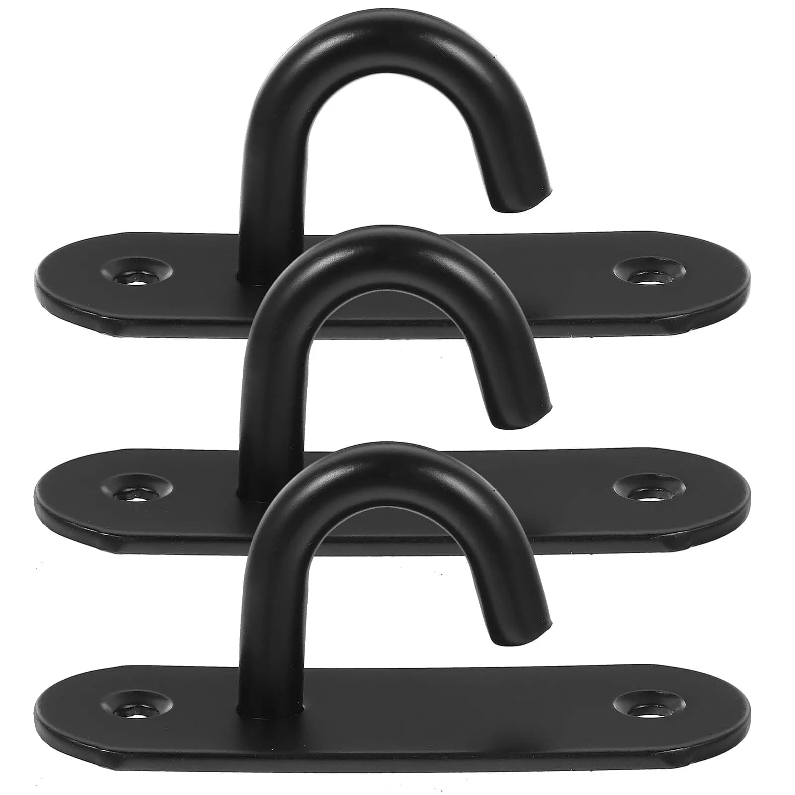 Set of 3 Wall Hooks for Fitness Tools, Stainless Steel Resistance Band Holder, Yoga and Swing Hooks