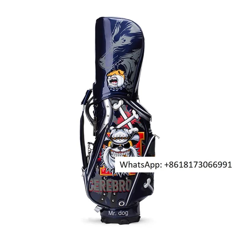Sacca da golf portatile Gun Club Mrdog da uomo Palla personalizzata