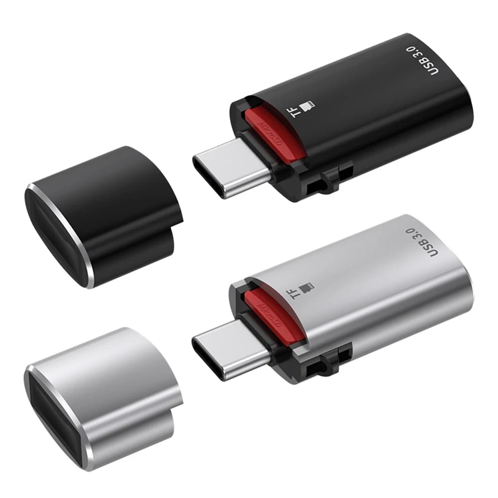 Convertitore OTG 2 in 1 da tipo C a USB 3.0 per iPhone 15 5Gbps Speed TF Card lettore di schede USB connettore adattatore da tipo C a USB