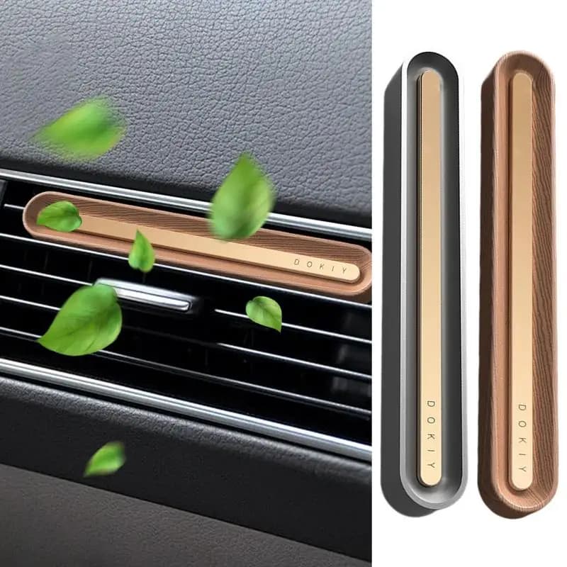 Deodorant for Car Diffuser Smooth Clips Deodorant for Long-Term Car Classic Decoration for Interior Car Walnut and Metal
