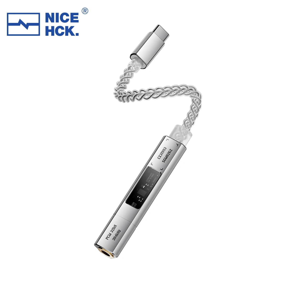 NICEHCK NK1 Ultra Type-C To 3.5mm DAC AMP Adapter Cable CX31993 Decoding Chip SGM8262 Op-Amp 32Bit/384kHz for Phone Tablets