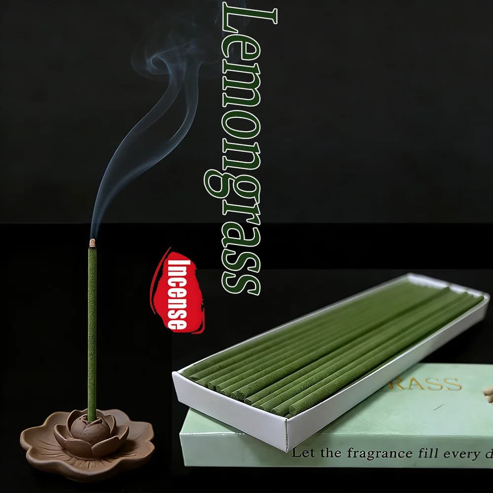 1/3/6/12 Scatole di Bastoncini d'Incenso Spessi Profumati alla Citronella, 12cm / 4. Bastoncini per aromaterapia naturali da 72 pollici, realizzati con polvere pura di citronella, realizzati a mano, con una fragranza forte e duratura, stimolante e rinfrescante, purificano l'aria, adatti per casa, ufficio, hotel, club, ecc. In una lussuosa confezione, un regalo ideale per le vacanze