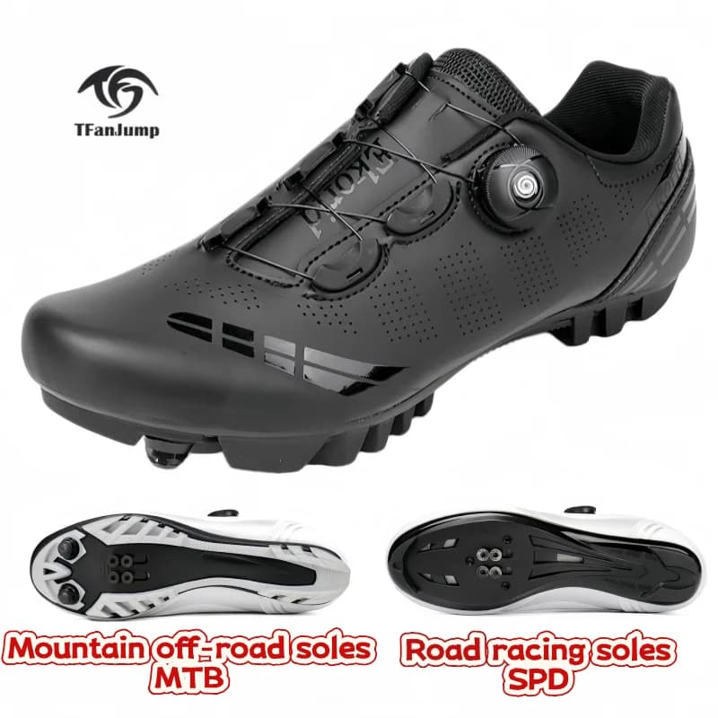 Scarpe da mountain bike da uomo MTB, traspiranti, antiscivolo, ad alta resistenza, adatte per gare su strada all'aperto, guida fuoristrada in montagna 37-46