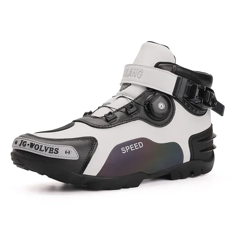 Stivali da motocross Uomo Donna Stivali da moto Cavaliere Equitazione all'aperto Antiscivolo Invernali Scarpe da ginnastica Scarpe da bicicletta Mountain Racing Road