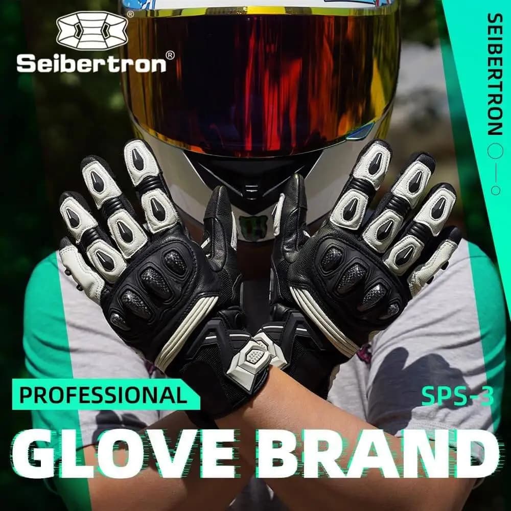 Guanti da moto Seibertron Guanti da equitazione traspiranti Guanti da moto versatili per quattro stagioni per bambini adulti Seibertron SPS-3