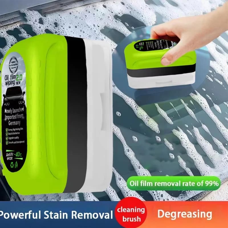 Spazzola per la pulizia della pellicola di olio del motore dell'auto, detergente antipioggia e antinebbia per parabrezza, rimuovi-rivestimenti, forniture per autoveicoli