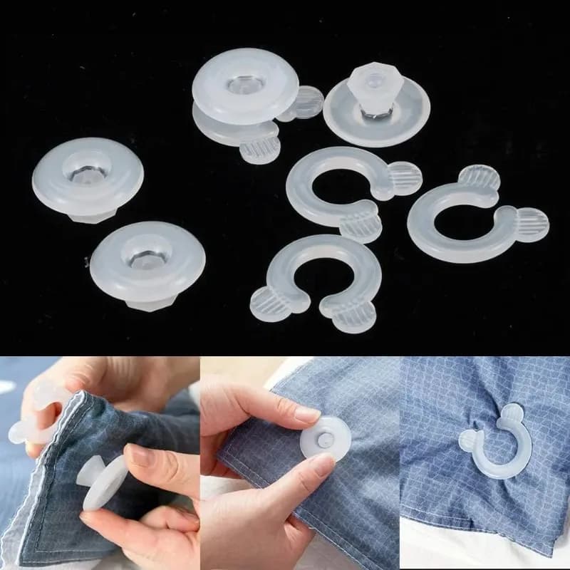 Plastic Duvet Comforter Clips,Durable Comforter Clamp,Bed Duvet Fastener,Home Holder, Sheet Clip,Blanket Cover Tool,2Pcs,4Pcs