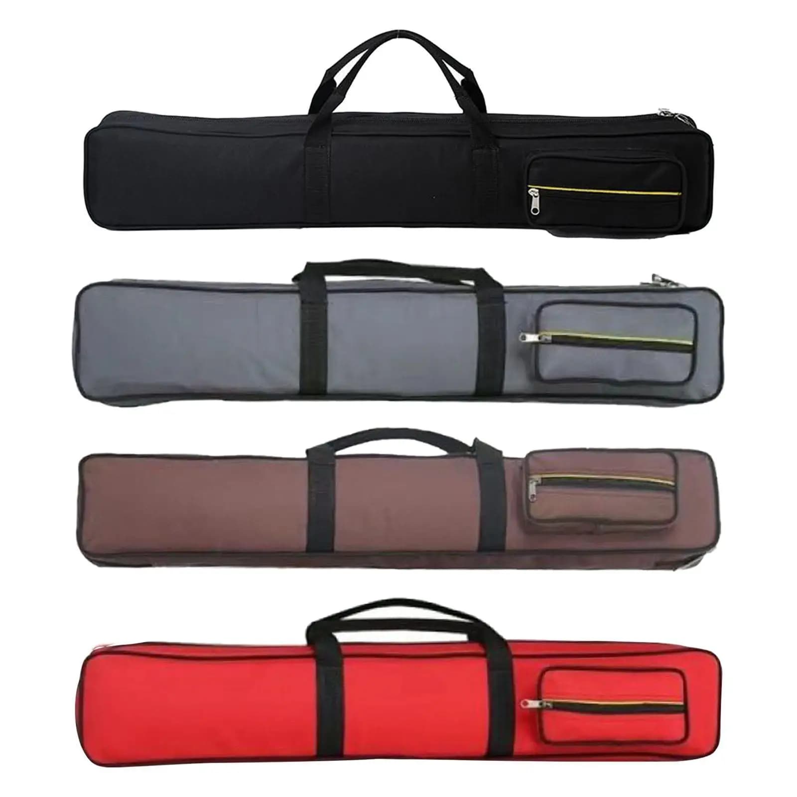 Pool Cue Carrying Case Oxford Cloth Storage Organizer Carrying Bag Internal Divider for Billiard Supplies and Tools
