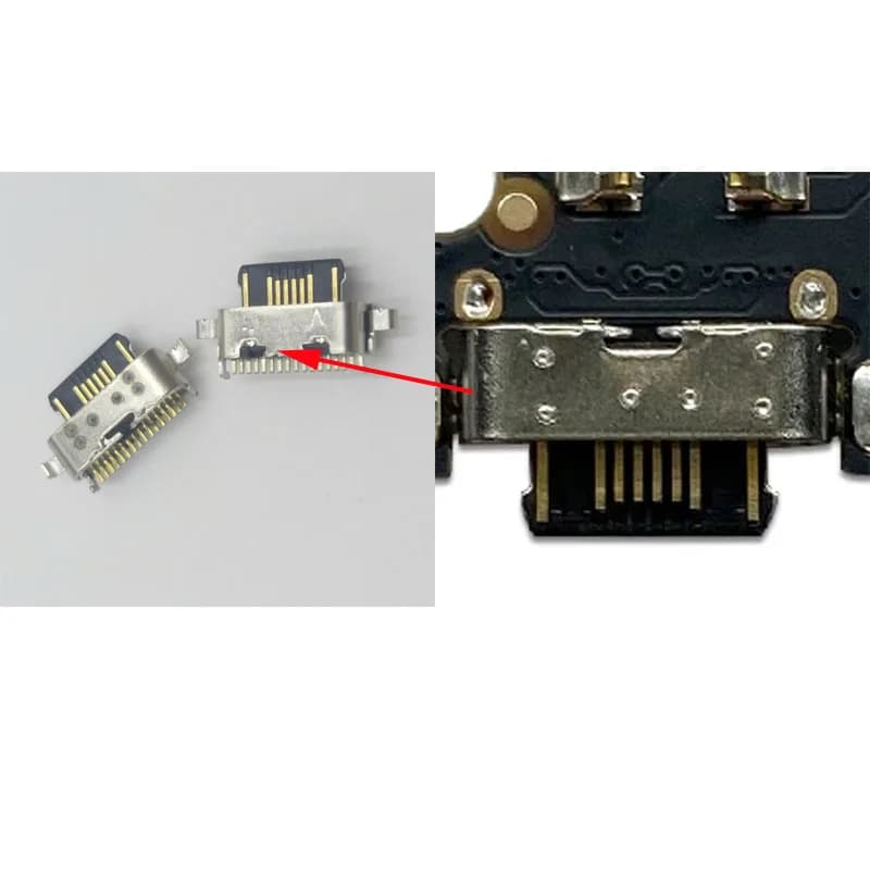 Connettore di ricarica USB tipo C da 10-200 pezzi per Motorola Moto G30 G8 G7 E8 G10 One Power G20 G9 Play P30 Note