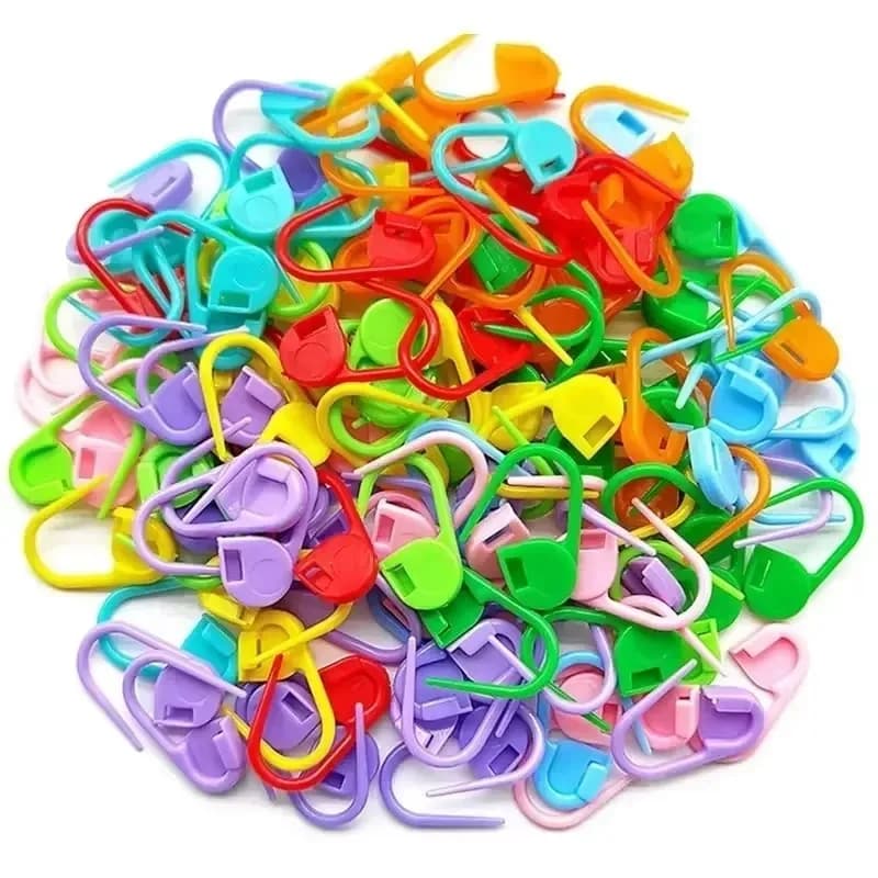 Knitting Crochet Markers Locking Stitch Needle Clip Markers Ring Sewing Accessories DIY Weaving Knitting Tools