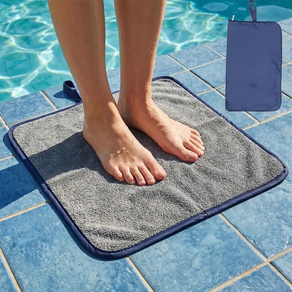 Borsa Impermeabile con Chiusura a Zip per Asciugamani e Costumi da Bagno, Separazione Asciutto/Bagnato, con Maniglia a Scatto